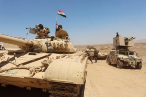 Iraqi soldiers gather to go battle against Islamic State militants south of Mosul , Iraq, June 15, 2016. REUTERS/Stringer